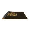 thumbnail image 2 of Ahgly Company Indoor Rectangle Abstract Brown Modern Area Rugs, 2' x 5', 2 of 4
