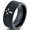 Black Flat Tungsten, variant on Tungsten Heart Cross Band Ring 8mm Men Women Comfort Fit Black Step Bevel Edge Brushed Gray Polished