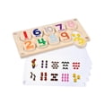thumbnail image 1 of Juguete didáctico preescolar de madera para aprendizaje de las matemáticas, ideal para niños y niñas de preescolar. a contar y a contar., 1 of 9