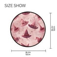 thumbnail image 5 of 36.2 Inch Round Floor Mat Hats with Delicate Bows Carpet Decor Rug for Living Room Bedroom, 5 of 6