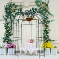 thumbnail image 5 of SCENDOR Garden Arches Arbors 9' High x 6.8' Wide Durable Metal Gazebo and Trellis for Outdoor Garden, Perfect for Climbing Plants, Weddings, and Ceremonies, 32 lb, 5 of 8