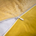 thumbnail image 5 of Phantoscope Bronzing Gold Foil Printed Cut Pile Velvet with Gilding Metallic Shiny Decorative Throw Pillow Covers, 18" x 18", Yellow, 2 Pack, 5 of 5