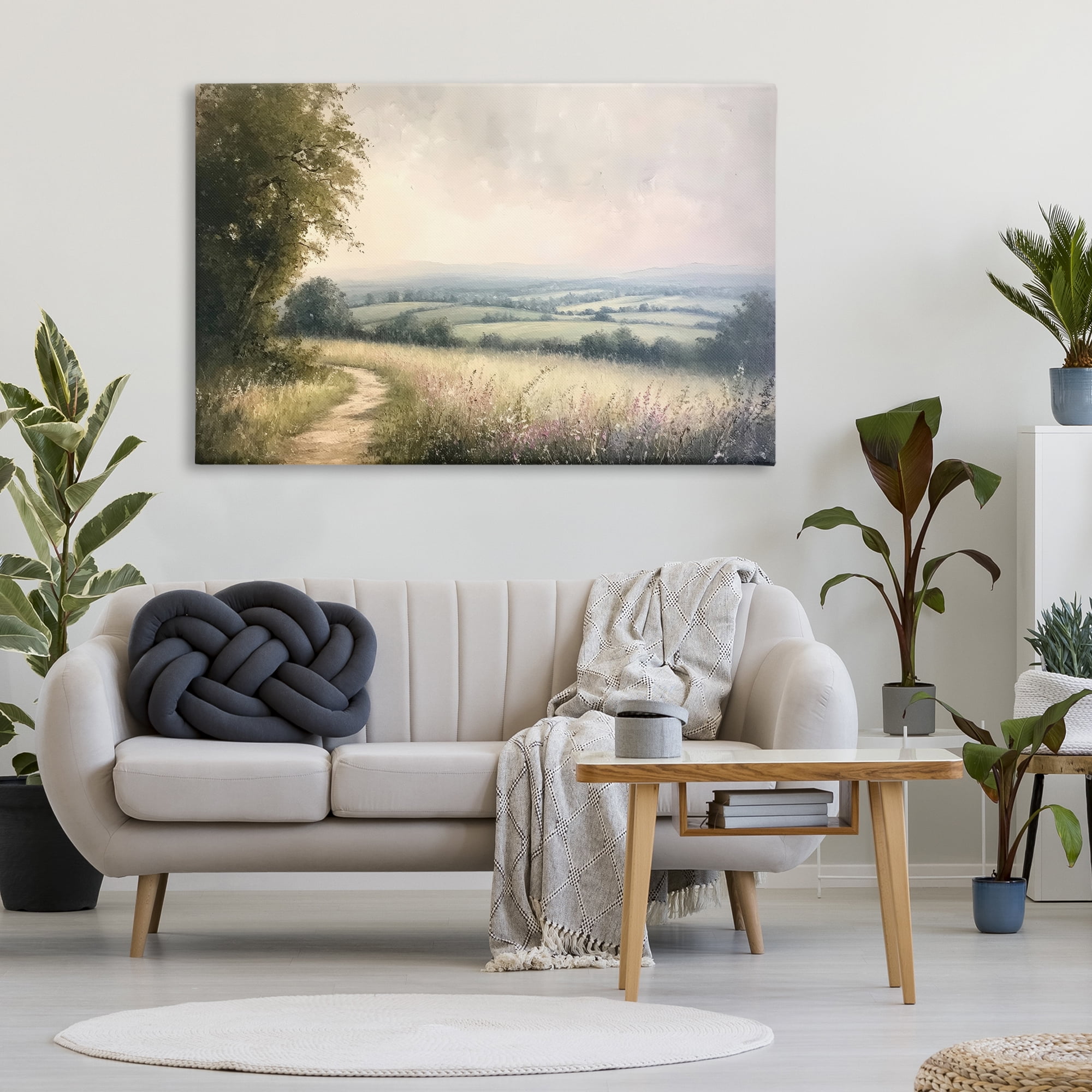 Stupell Industries Rolling Farmlands in Distance Canvas Wall Art, design by Petal Prints Design