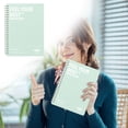 thumbnail image 2 of BIZHUA Minimalist Notebook Light Green, Calm Cover Lined Notebook for Nature Lovers, Soft Journal for Study, 2 of 6