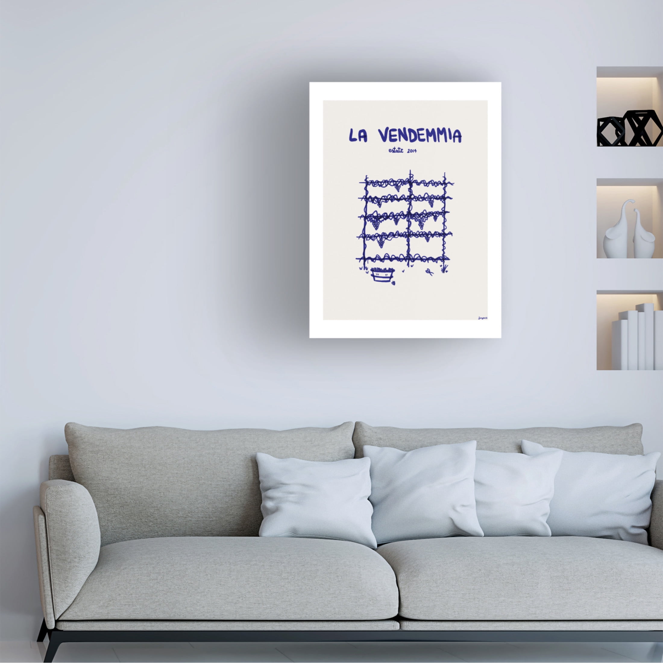 Trademark Fine Art Giulia Mora  La vendemmia Canvas Wall Art