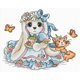 thumbnail image 2 of 11CT punto de cruz parcial conejo estampado DIY Animal impreso pared arte hogar manualidades Likrtyny  decoración de arte, 2 of 8