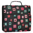 thumbnail image 5 of FORMRS Zipper Binder with Shoulder Strap 2-inch Ring 500 Sheet Capacity File Bag, Red Block Pattern, 5 of 5