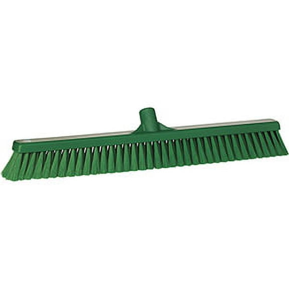 Vikan 24" Small Particle Push Broom- Soft - Green (4 Units)