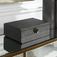 thumbnail image 4 of Uttermost Lalique Contemporary MDF Wood and Shagreen Box in Black Finish, 4 of 6