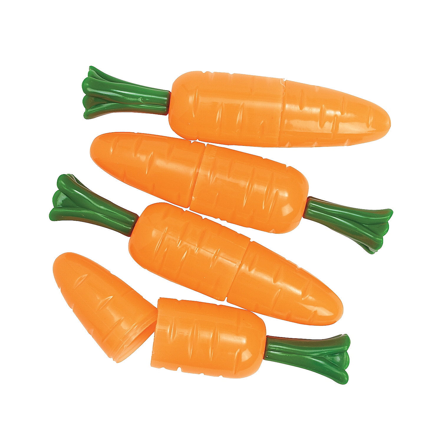 Plastic Carrot Candy Containers Party Supplies 12 Pieces