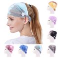 thumbnail image 2 of Coofit Sports Headband Creative Sweat-absorbent Elastic Turban Headband Button Headband, 2 of 10