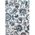 thumbnail image 2 of Area Rug  Ivory Blue Transitional Modern Floral Petals Rug - 7' 10" x 10' 4" Rectangle, 2 of 8