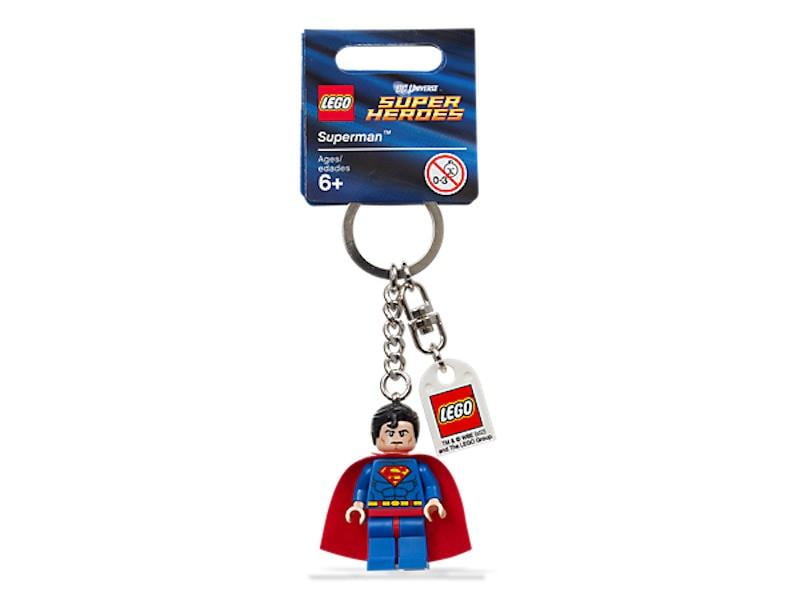 Superman Keyring or Bag Charm Gift Hero Superheroes Blue Red Power Man
