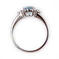 thumbnail image 3 of 14Kt White Gold Aquamarine With Diamond Ring, 3 of 5