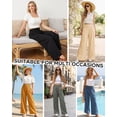 thumbnail image 4 of DOCVIT Womens Wide Leg Pants High Elastic Waist with Pockets Summer S-XXL, 4 of 7