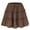 Brown, variant on Womens Ruffle Skater Skirt Casual High Waist Mini Skirts Summer Drawstring Flowy Tiered Tennis Beach Athletic Skirt