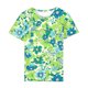 thumbnail image 3 of Camiseta de Cuello Redondo de Manga Corta con Impresión Floral para las Mujeres, Blusa de Poliéster Suave de Estilo de Vacaciones para el Uso Diario de Primavera Y Otoño, 3 of 5