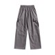 thumbnail image 4 of Pantalones cargo de rayón para hombre, estilo casual, a la moda, con cintura elástica y múltiples bolsillos, 4 of 8