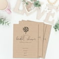 thumbnail image 6 of Inkdotpot 30Rustic Kraft PaperFill-In Style Bridal Shower Invitations Wedding Blank Invites, 6 of 8