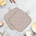 thumbnail image 5 of QUTETN 12-Piece Quilted Heat-Resistant Pot Holders – Assorted Colors, Square Insulation Pads with Hanging Loop for Kitchen, Dining & Baking – Washable Tabletop Protectors, 5 of 8