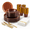 Clear Amber-350 Pcs, variant on 175clear Plastic Dinnerware Set For 25 Guests