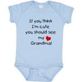 thumbnail image 3 of Inktastic If You Think I'm Cute You Should See My Grandma Boys or Girls Baby Bodysuit, 3 of 5