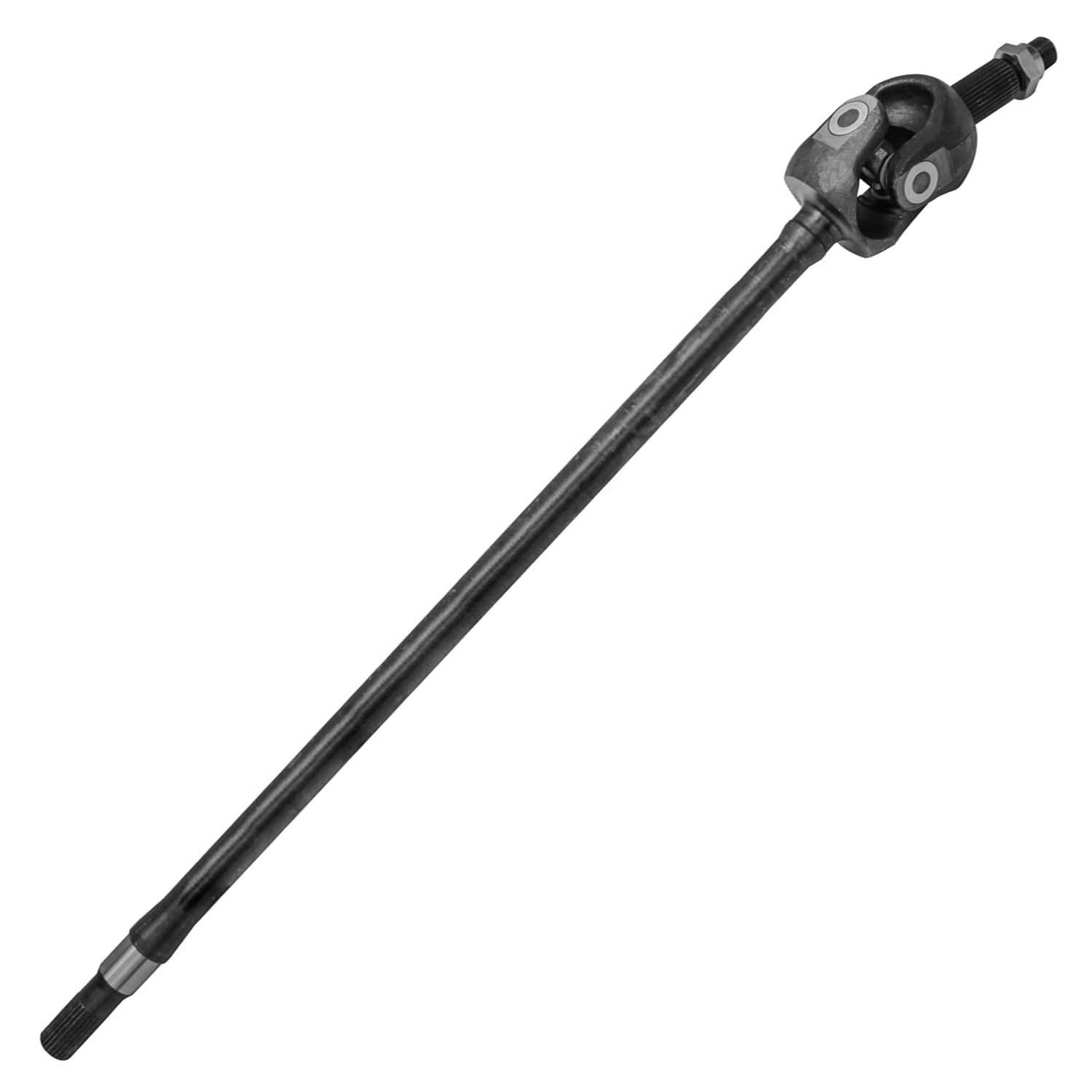 Detroit Axle - Front 2pc U-Joint Axles for 2007-2018 Jeep Wrangler 2018 Wrangler JK [w/Dana 30 Axle], 2008 2009 2010 2011 2012 2013 2014 2015 2016 2017 2 U-Joint Axle Shafts Assembly Replacement