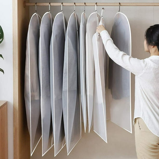 Garment Bag Suit 6 Pieces High Quality Garment Bags Transparent