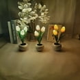 thumbnail image 3 of pequeña luz de noche Lámpara LED de noche de tulipán, lámpara de mesa con flores, luz de ambiente, lámpara de noche para dormitorio, adorno de flor de simulación Romacci pequeña luz de noche, 3 of 7