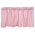 thumbnail image 1 of Cortina de ventana a cuadros Buffalo Check duradera con bolsillo para barra para dormitorio, privacidad y sol Rosa 150x60cm, 1 of 9