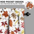 thumbnail image 5 of Fall Kitchen Curtains 36 Inch Short - 3 Panel Set, Autumn Harvest Print, Rod Pocket Window Treatment for Thanksgiving, Farmhouse, Cafe, Living Room - Machine Washable, 5 of 6