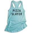thumbnail image 1 of Pizza Slayer Tank Top, Ladies Racerback Tank Top, Pizza Tank, Cancun, Large, 1 of 3