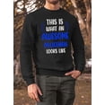 thumbnail image 2 of Awesome Policeman Looks Like Sweatshirt Men -Smartprints Designs, Male 4X-Large, 2 of 4