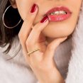 thumbnail image 4 of Finger Ring Charming Rotating Beads Decor Minimalist Polished Wedding Decor Band Ring for Daily Wear, 4 of 7