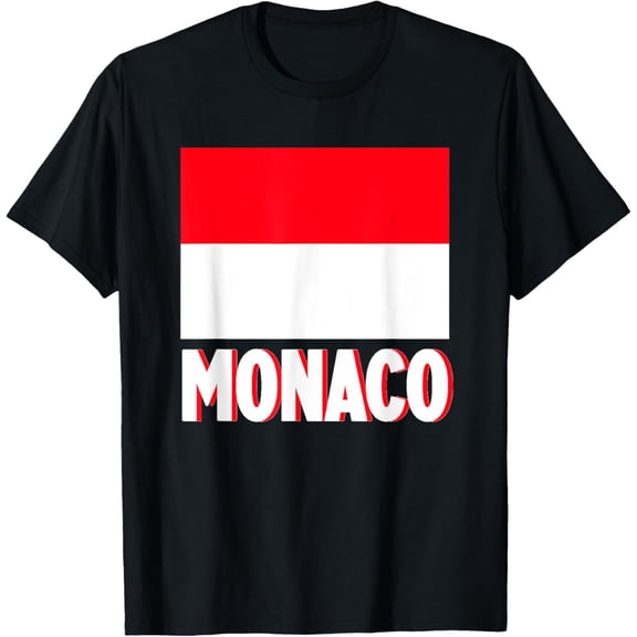 men and women can wear,Monaco Flag Patriotic European Men Women Kids T-Shirt