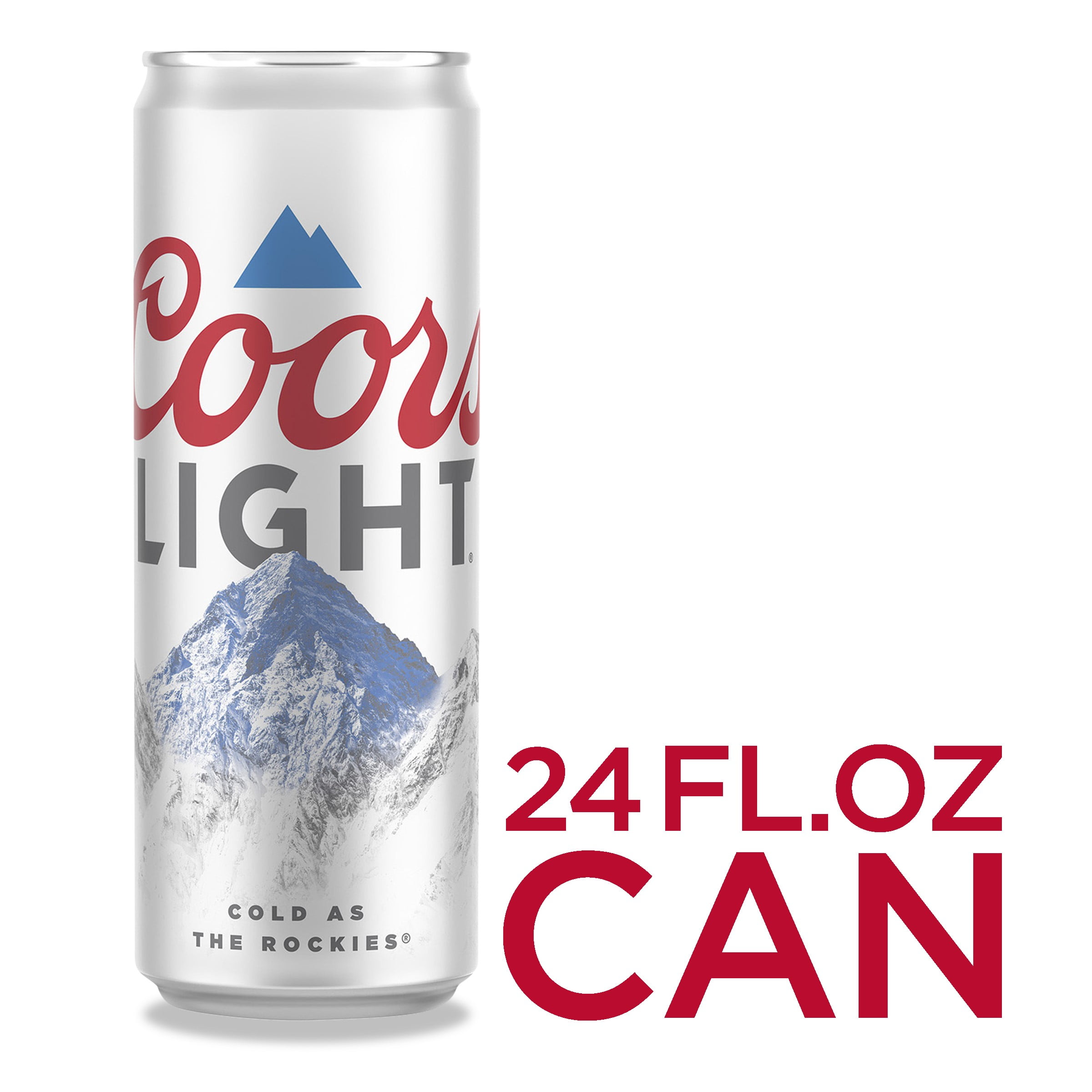 Coors Light Beer, Light Lager Beer, 24 FL OZ Can, 4.2 ABV Walmart