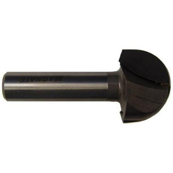 Magnate 809 Core Box Router Bit - 1-1/4" Cutting Diameter, 1/2" Shank Diameter, 7/8" Cutting Length, 5/8" Radius, 2" Shank Length