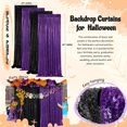 thumbnail image 3 of Telón de fondo con lentejuelas Queen Dream, color morado, 60 x 240 cm, 2 paneles, Halloween, 3 of 7