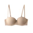 thumbnail image 4 of DuoJiaJ Women's T Shirt Bra With Push Up Padded Bralette Bra Without Underwire Seamless Comfortable Soft Cup Bra Bras for Women Beige, 4 of 5
