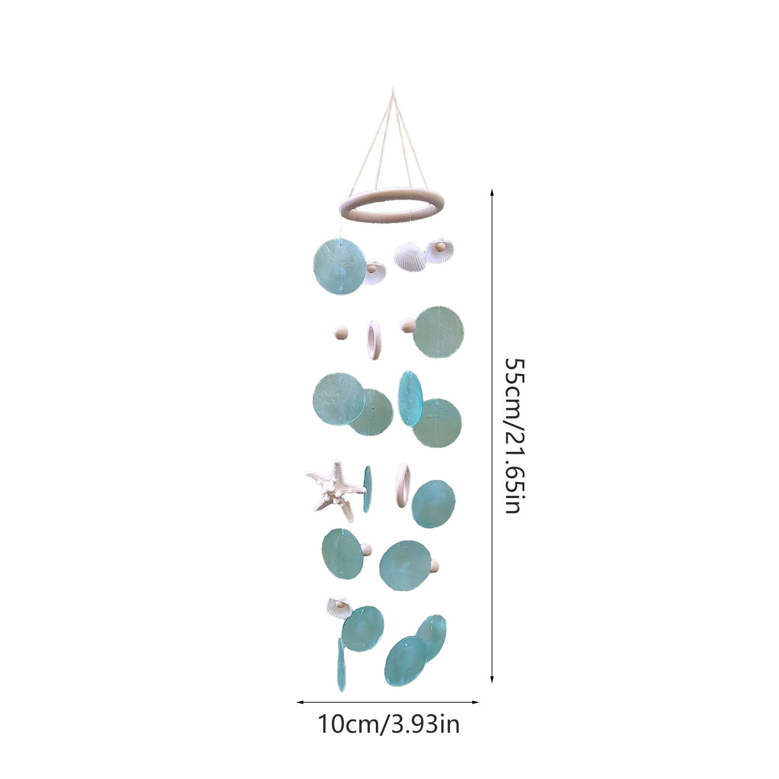 Bzdzmqm under $5 5Pcs Shell Wind Chime, Sea Shell Wind Chime, Coastal Home Decor, Beach Themed Wind Chime, Outdoor Garden Decor, Balcony Hanging Ornament, Relaxing Wind Bell