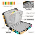 thumbnail image 4 of Haosy Accordion File Organizer Zipper Binder 500 Sheet 6-Tab Expanding File Folder Multi-Pocket 1.2 Inch 3 Ring Soft Color Leopard Print, 4 of 7