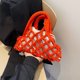 thumbnail image 3 of Nuevo Bolso Paja Hilo Algodón Lindo para Mujeres / Niñas Mini Bolso Con Asa Superior (naranja), 3 of 9