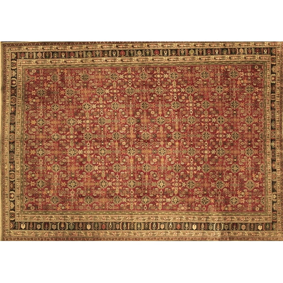 Ahgly Company Indoor Rectangle Persian Brown Traditional Area Rugs, 5' x 7'