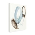 thumbnail image 2 of Jennifer Goldberger 'Blue and Umber Rounds II' Canvas Art, 2 of 3