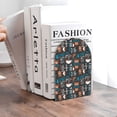 thumbnail image 6 of Naloa Coffee Lover Print 2 Pcs Bookend Large Capacity Office Book Ends for Home Office Library School Study Decoration, 6 of 8