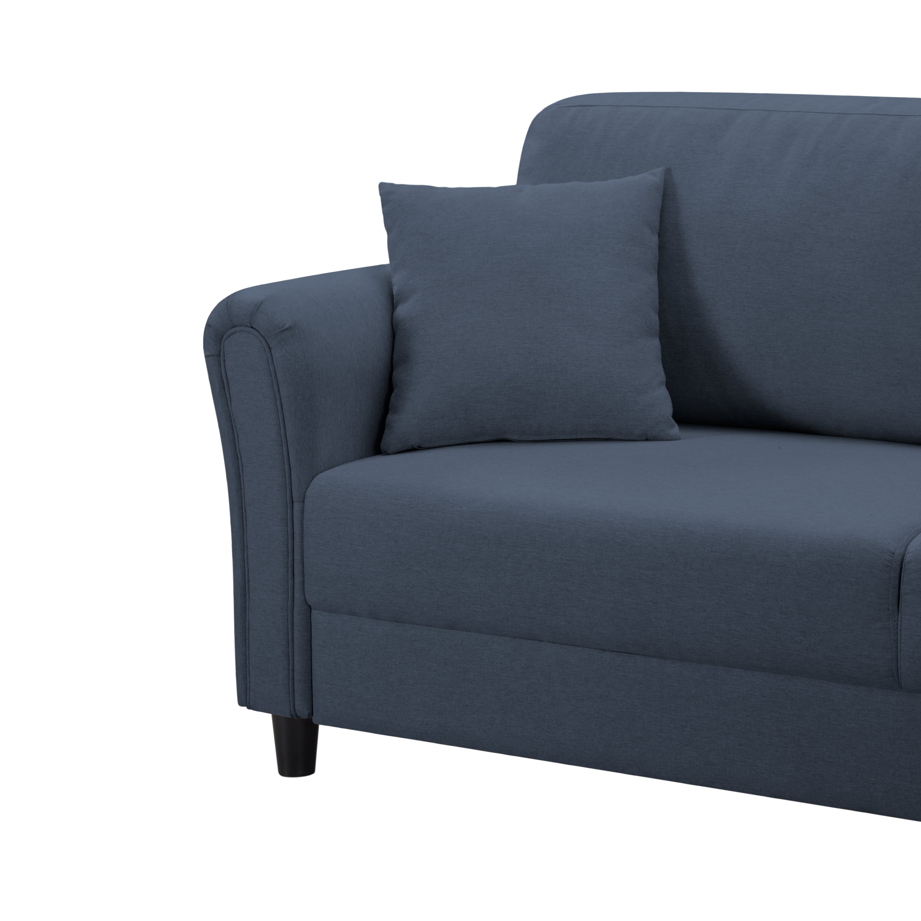 BSHTI 81.5 inch European Style Modern Sofa Couch,Minimalism Couches Sofa for Livingroom(Navy Blue)