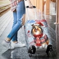 thumbnail image 3 of Hello Winter Collie Smiling in Red Scarf Hat Welcome Christmas Travel Luggage Cover Collie Dog Lover Gifts Idea Suitcase Dust Protective Decor - 00017, 3 of 5
