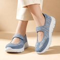 thumbnail image 5 of YOURDIARY Womens Mary Jane Walking Shoes Breathable Mesh Hook and Loop Non-Slip Casual Sneakers, 5 of 7