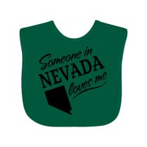 Inktastic Someone in Nevada Loves Me Boys or Girls Baby Bib