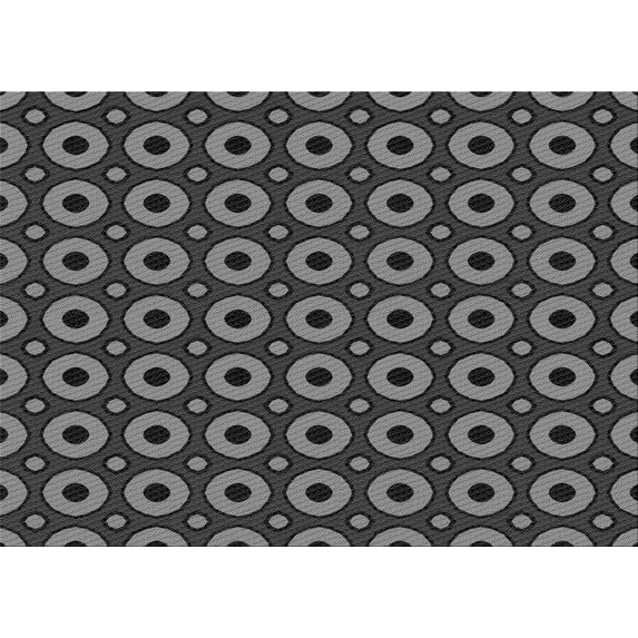 Ahgly Company Indoor Rectangle Patterned Charcoal Black Area Rugs, 4' x 6'
